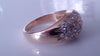 DOME CLUSTER DIAMOND STATEMENT RING