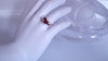 DIAMOND AND ALMANDITE GARNET HEART CLUSTER RING
