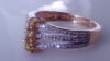 FANCY CANARY-YELLOW AND WHITE DIAMOND ENGAGEMENT RING