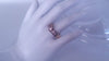 HALF ETERNITY ENGAGEMENT DIAMOND RING WITH ROUND BRILLIANT CENTRE