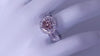 HALO SETTING ENGAGEMENT RING WITH COGNAC DIAMONDS