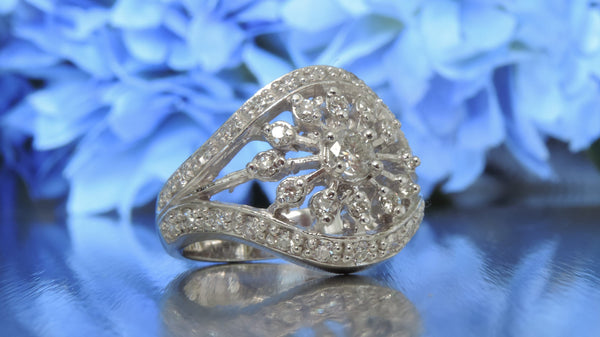 SNOWFLAKE CLUSTER CELEBRATION DIAMOND RING