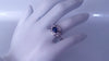VINTAGE-INSPIRED BLUE SAPPHIRE AND DIAMOND ENGAGEMENT RING