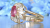 DIAMOND AND RUBY SWIRL CELEBRATION RING