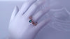 Side by Side Diamond and Emerald Ring