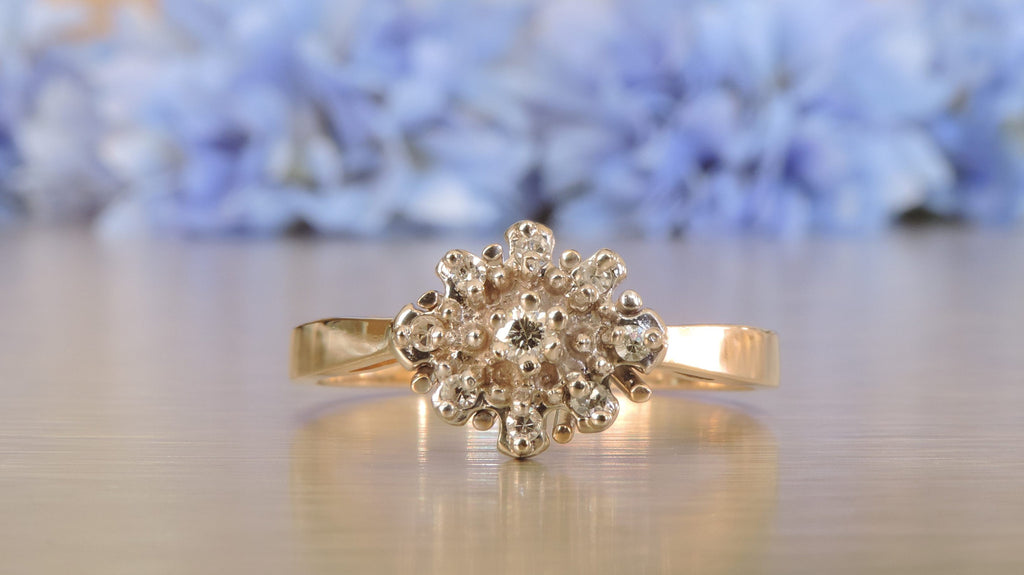 OVAL CLUSTER DIAMOND RING